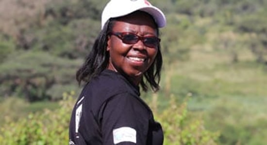 Edith Kabesiime in Nairobi National Park