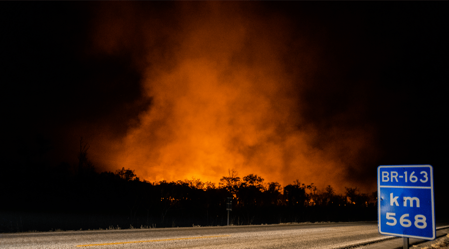 Fires in Nova Mutum Municipality. Credit: Noelly Castro