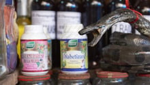 Juvenile anaconda on sale at Belén market for belief-based use