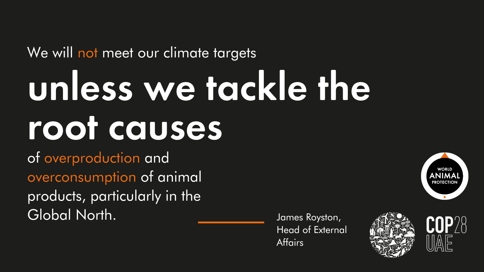 James Royston COP28 quote